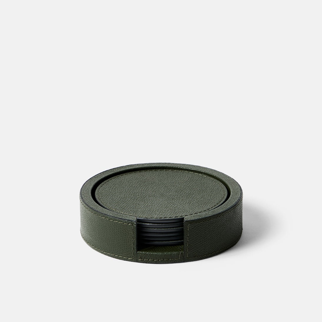 Giobagnara - Set of 6 leather coasters