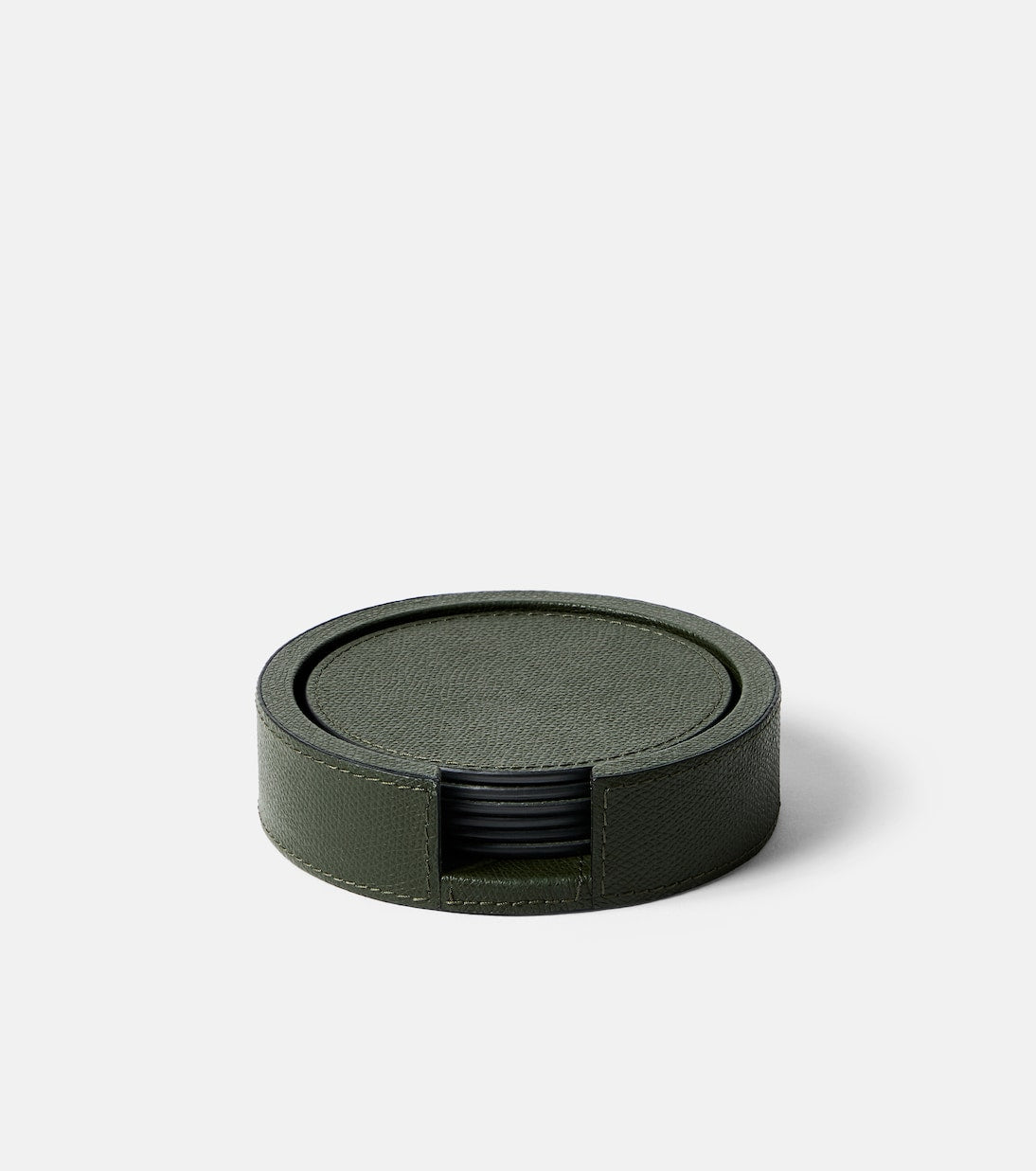 Giobagnara - Set of 6 leather coasters