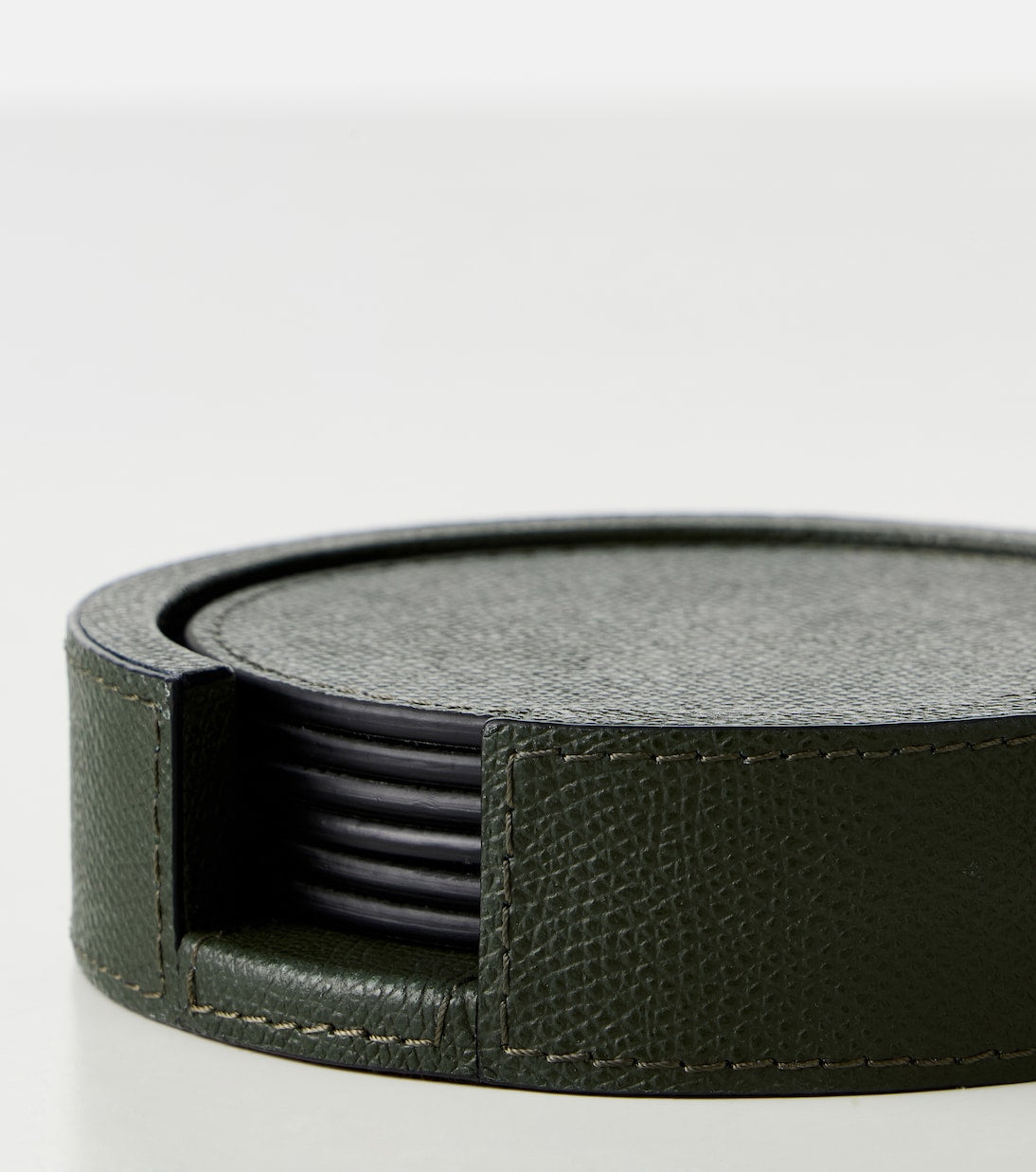 Giobagnara - Set of 6 leather coasters