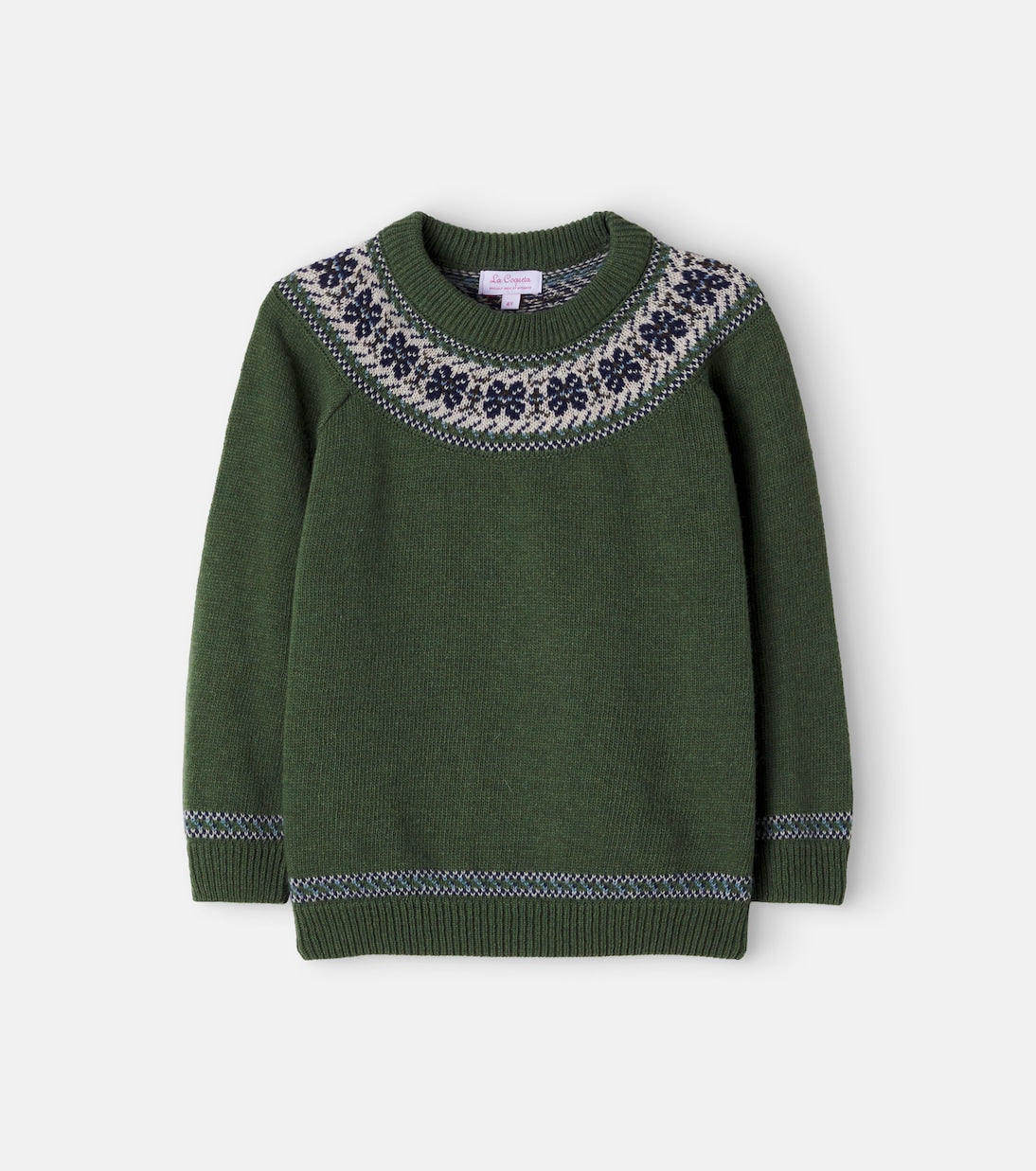 La Coqueta - Fair Isle wool-blend sweater