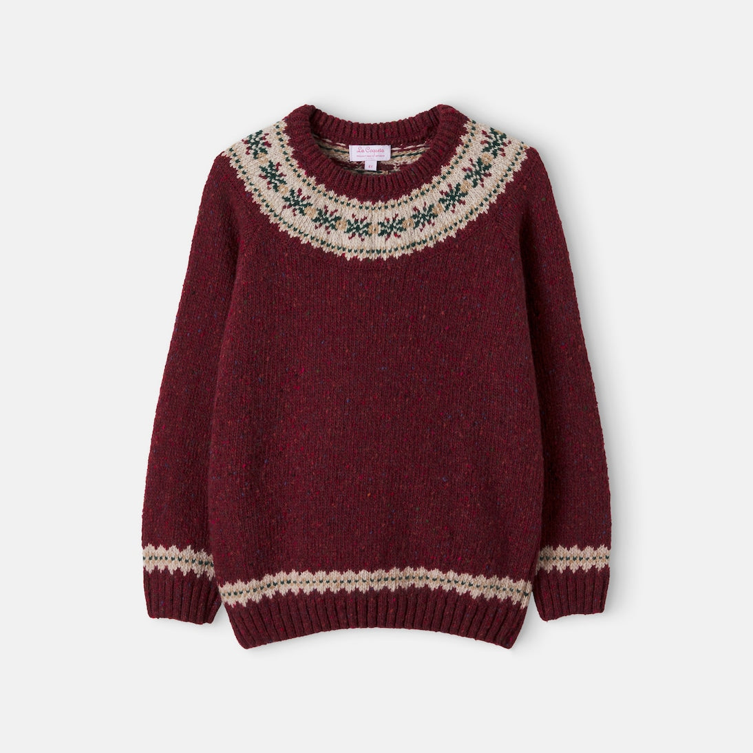 La Coqueta - Fair Isle wool-blend sweater