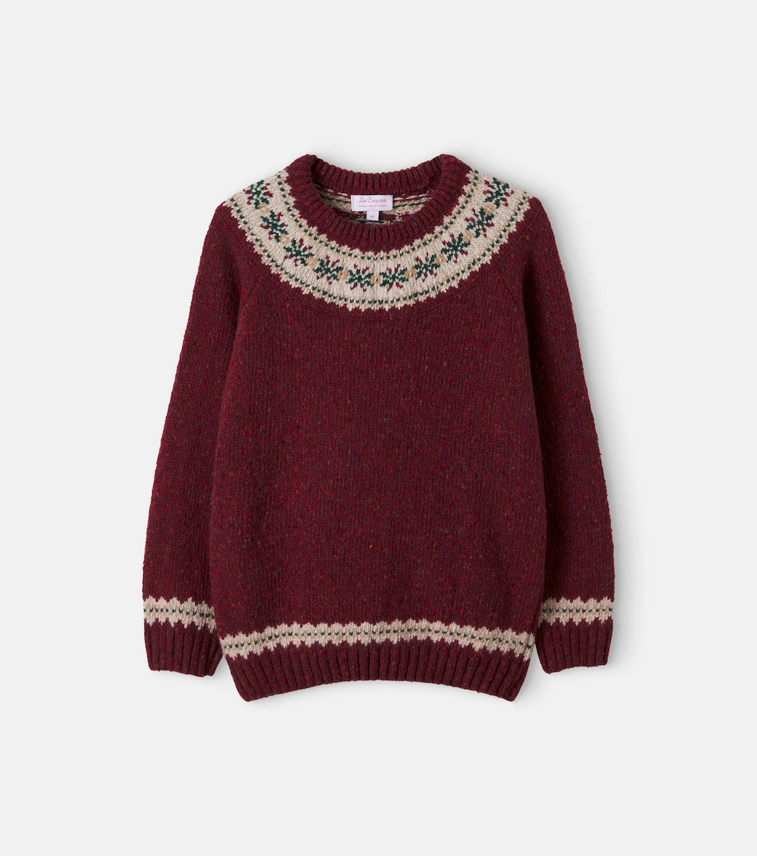 La Coqueta - Fair Isle wool-blend sweater