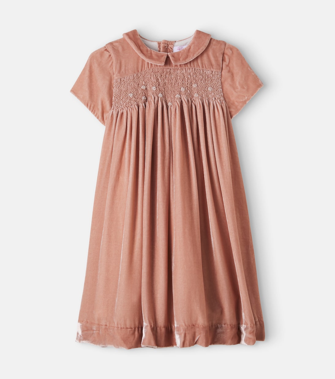 La Coqueta - Carlota smocked velvet dress