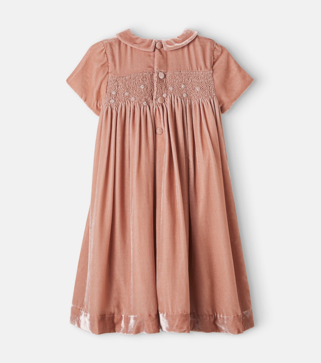 La Coqueta - Carlota smocked velvet dress