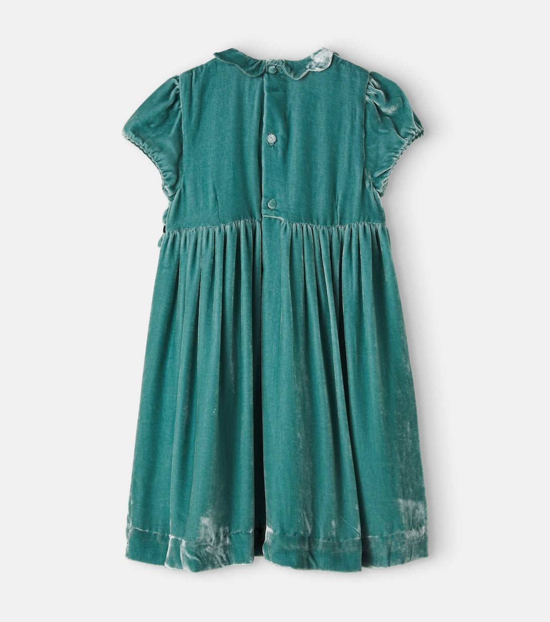 La Coqueta - Lurdes smocked velvet dress