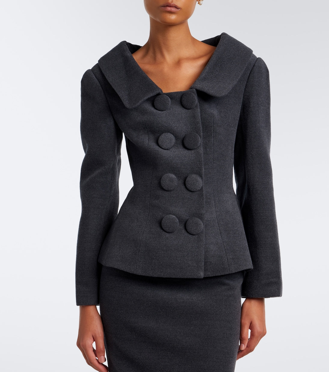 Shushu/Tong - Double-breasted wool and silk-blend blazer