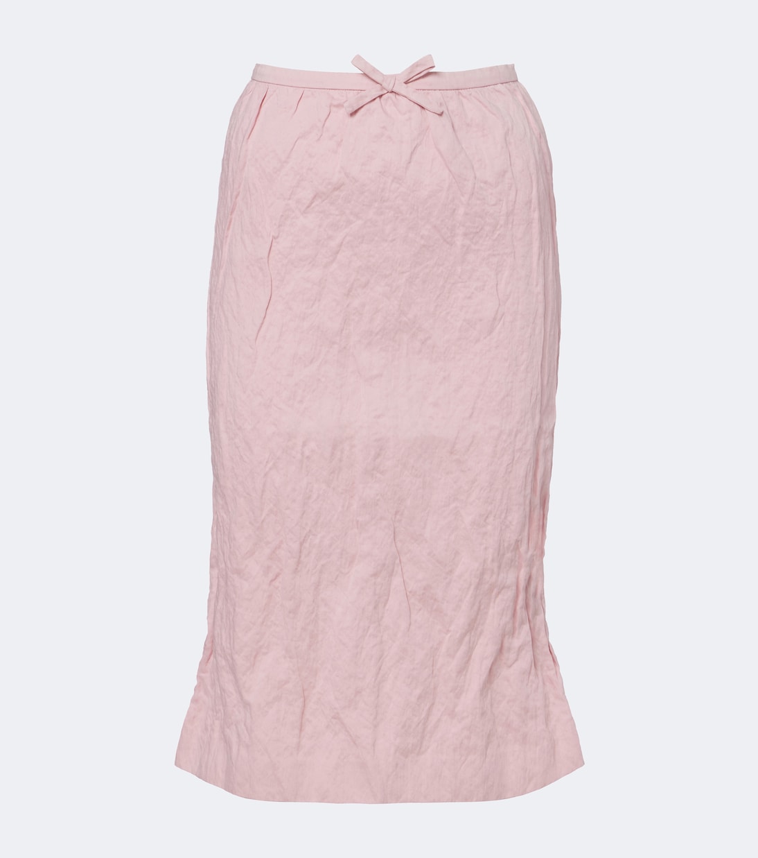 Shushu/Tong - Bow-detail cotton-blend midi skirt