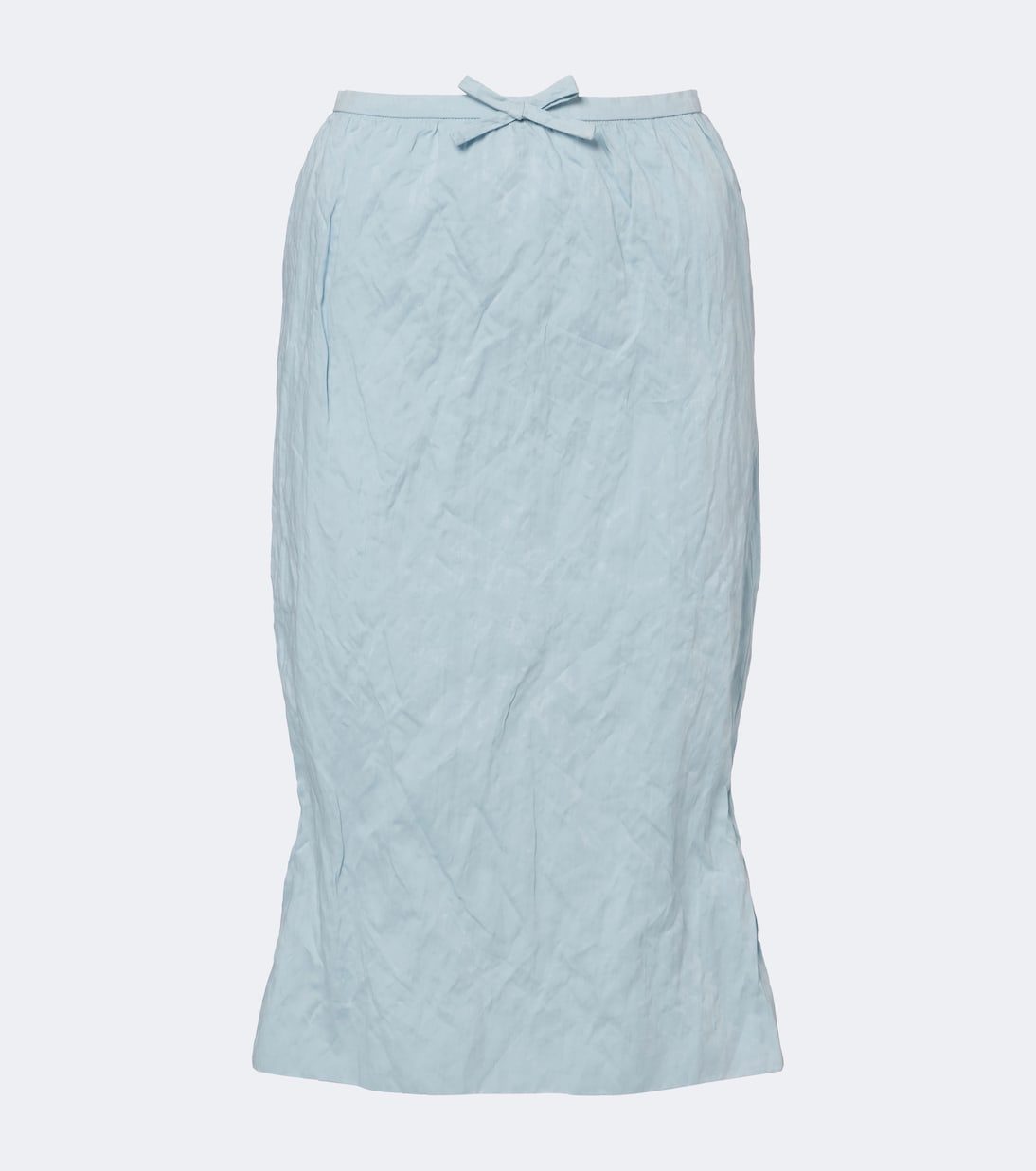 Shushu/Tong - Bow-detail cotton-blend midi skirt