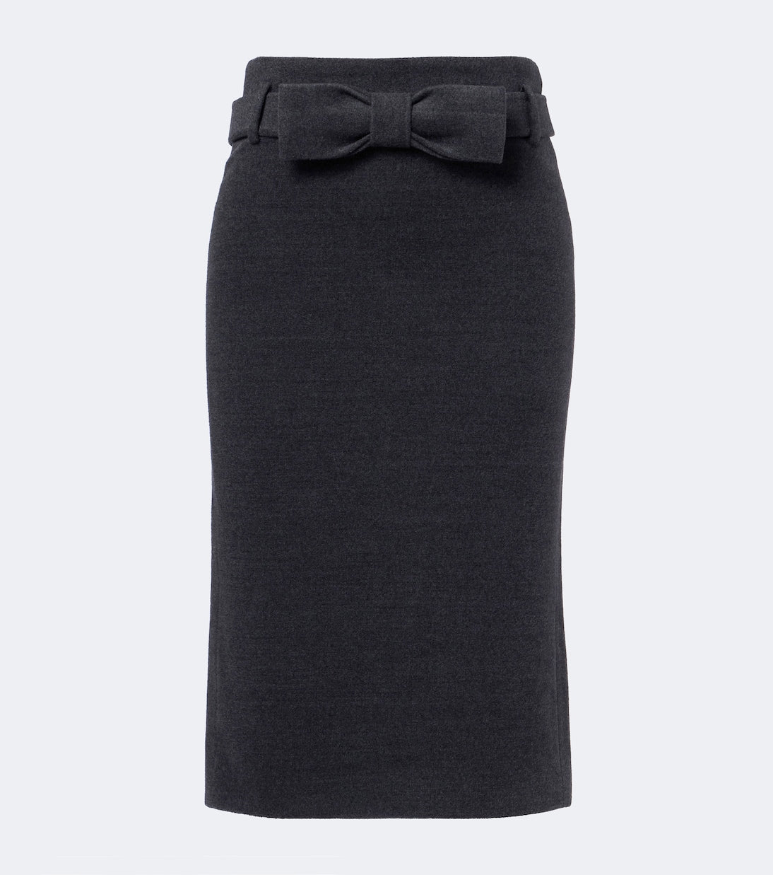 Shushu/Tong - Bow-detail wool and silk-blend pencil skirt