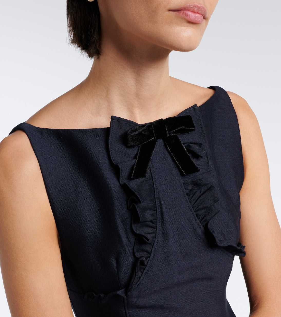 Shushu/Tong - Bow-detail ruffled minidress