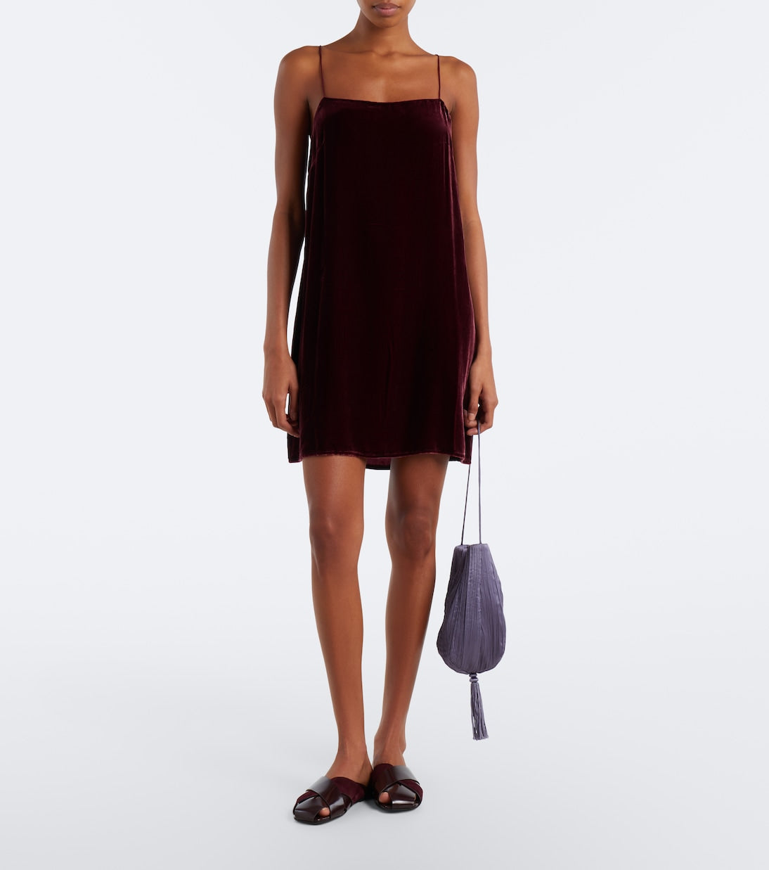 Asceno - Forio velvet minidress