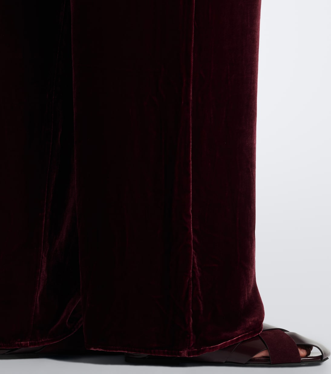 Asceno - Austin velvet wide-leg pants