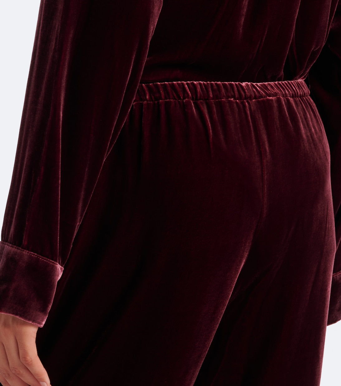 Asceno - Austin velvet wide-leg pants
