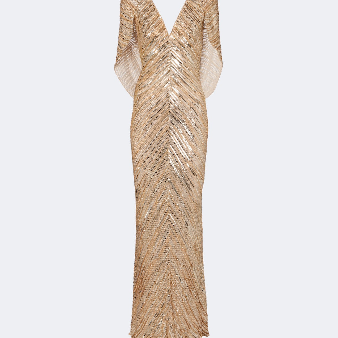 Jenny Packham - Fiore sequined caped gown
