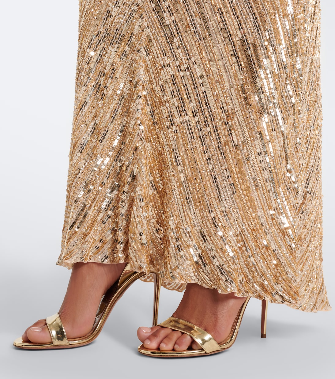 Jenny Packham - Fiore sequined caped gown