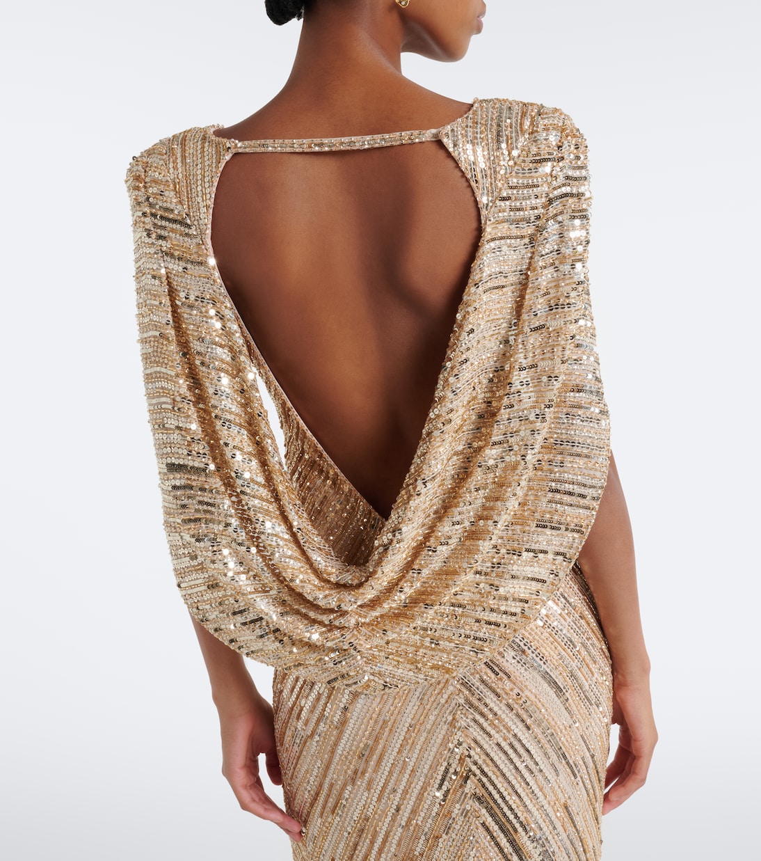 Jenny Packham - Fiore sequined caped gown