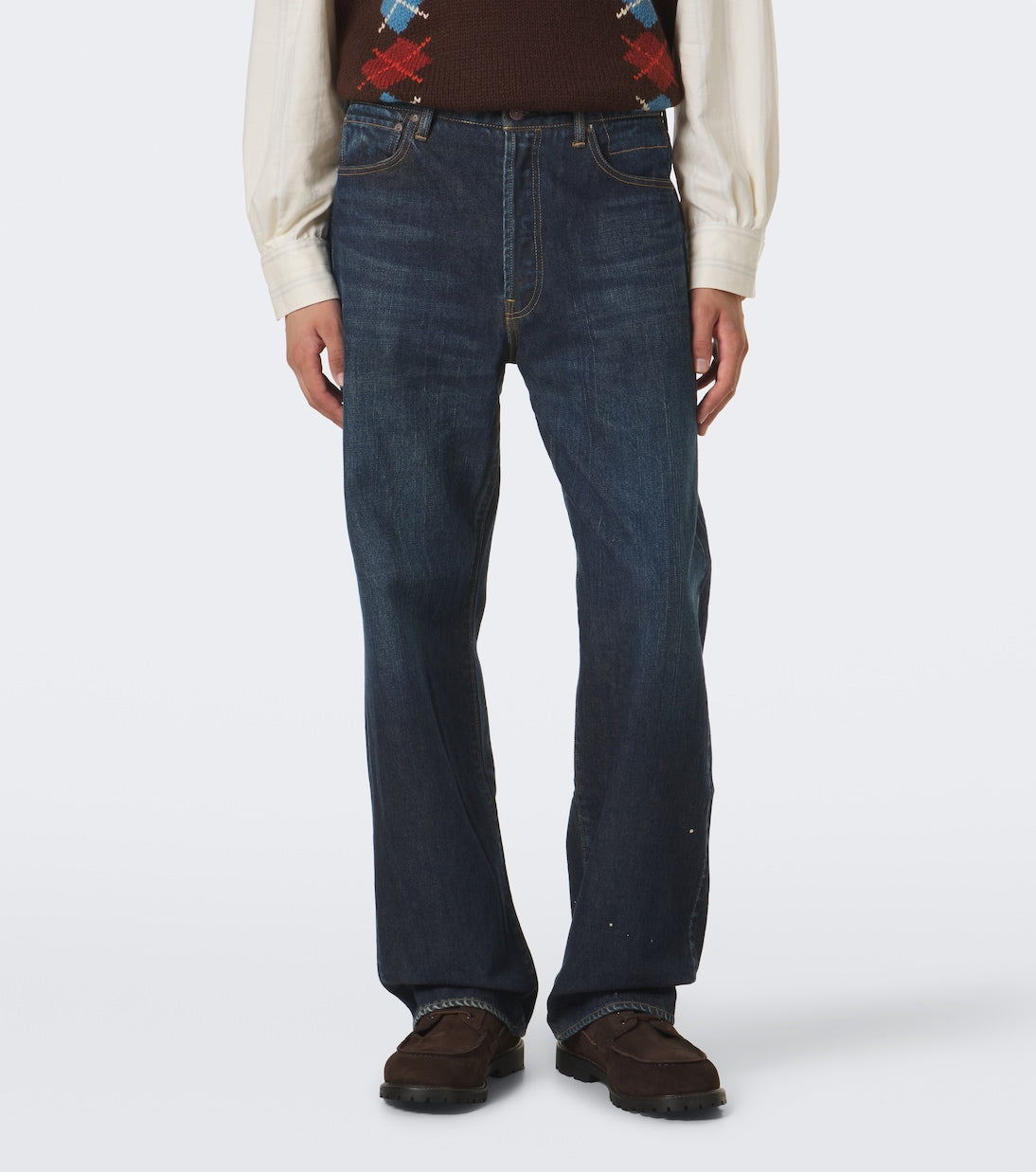 Visvim - Social Sculpture 01 faded wide-leg jeans