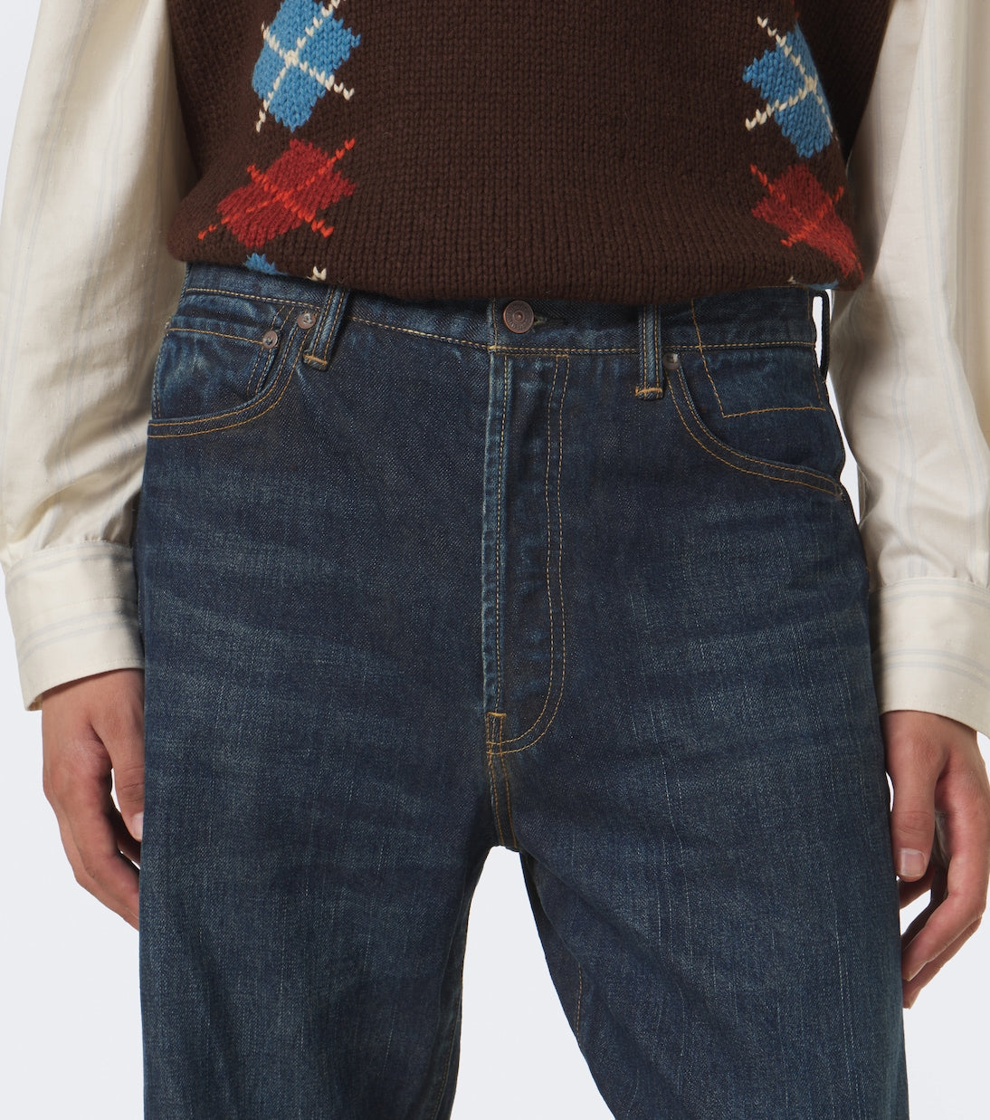 Visvim - Social Sculpture 01 faded wide-leg jeans