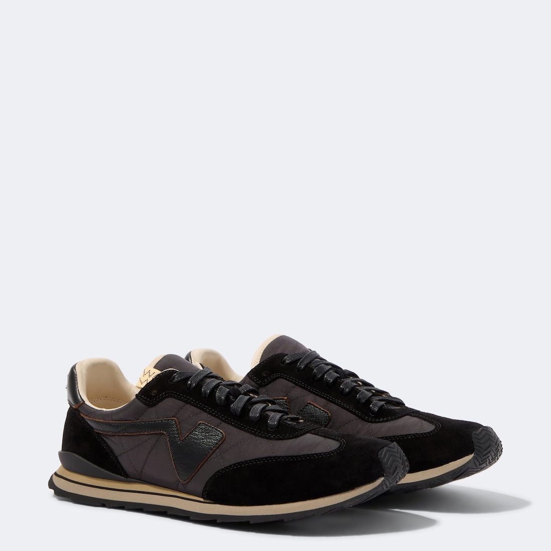 Visvim - FKT Runner suede-trimmed sneakers