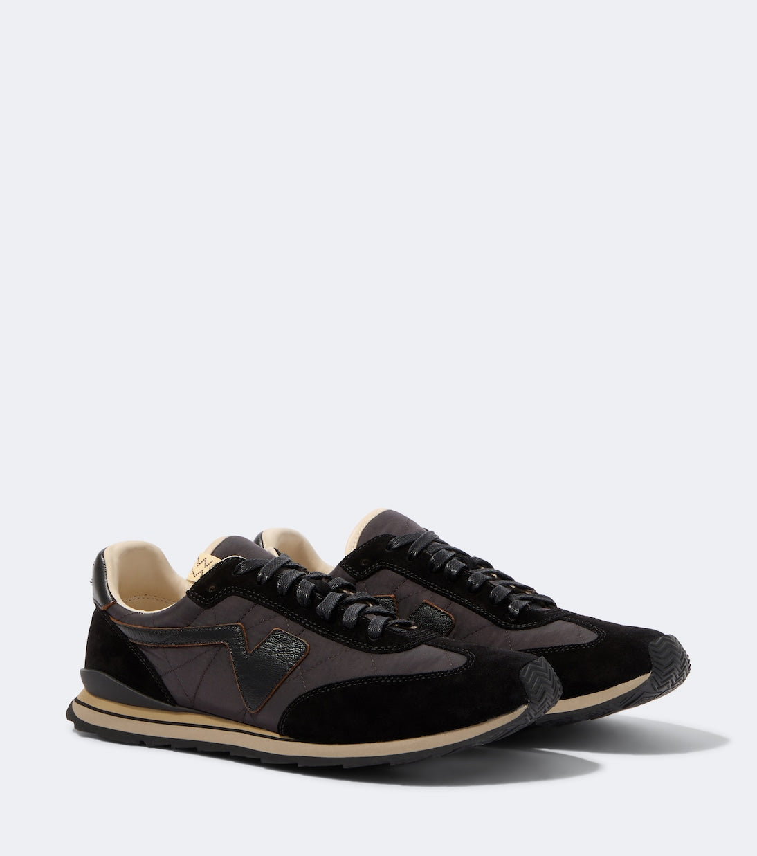 Visvim - FKT Runner suede-trimmed sneakers