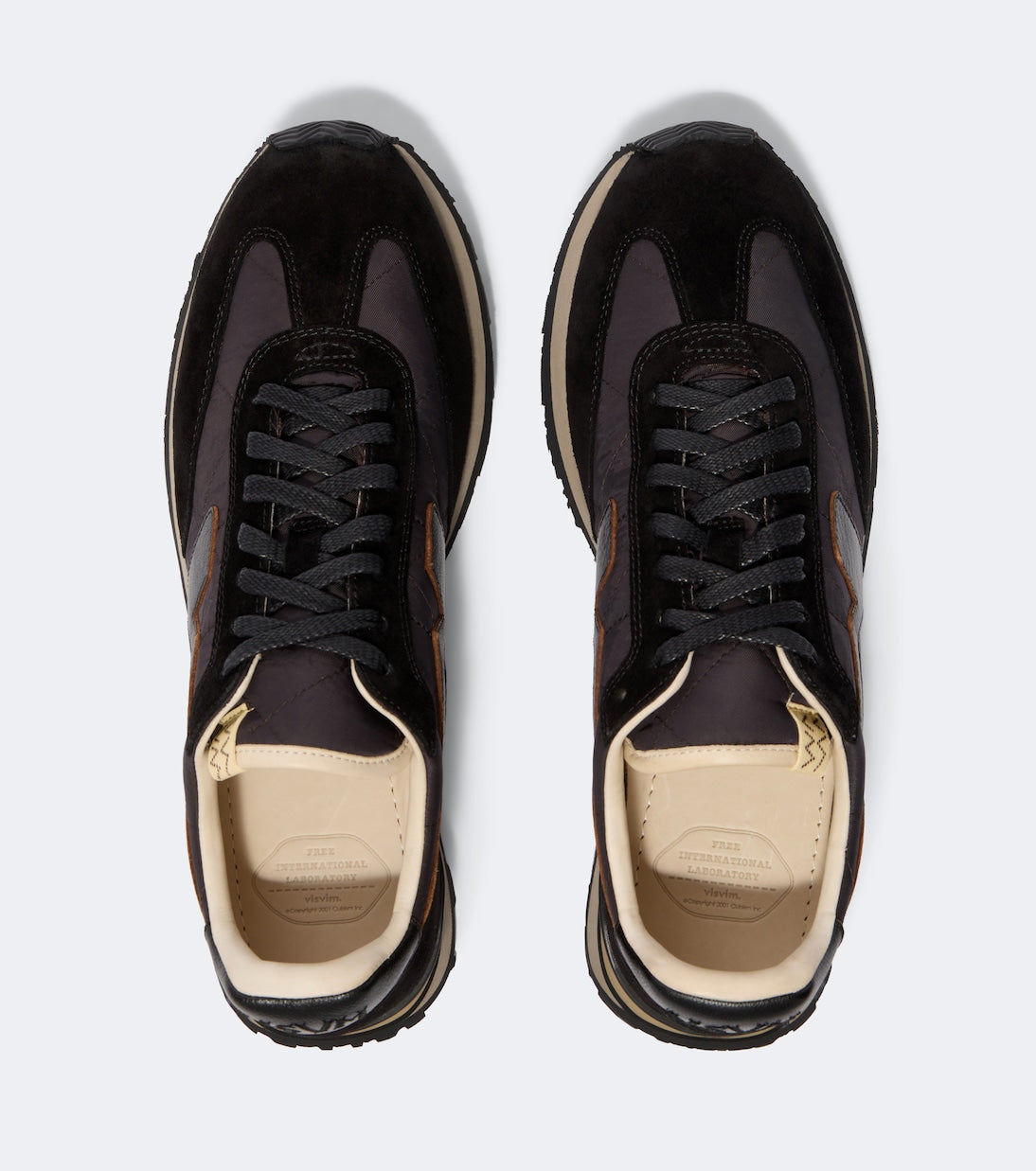 Visvim - FKT Runner suede-trimmed sneakers