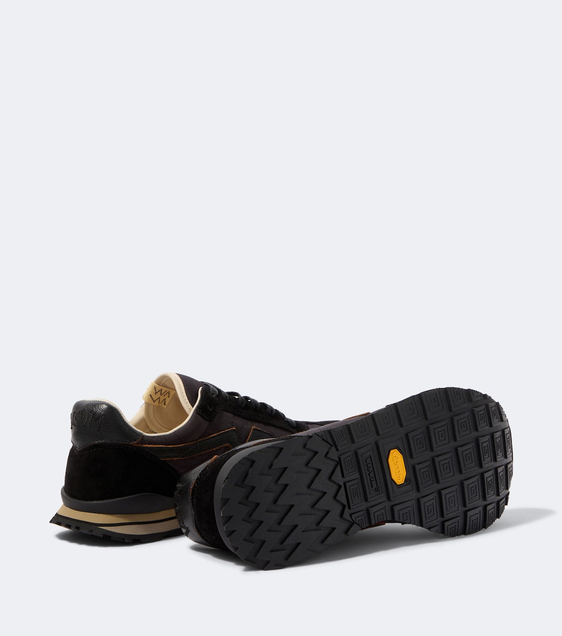 Visvim - FKT Runner suede-trimmed sneakers