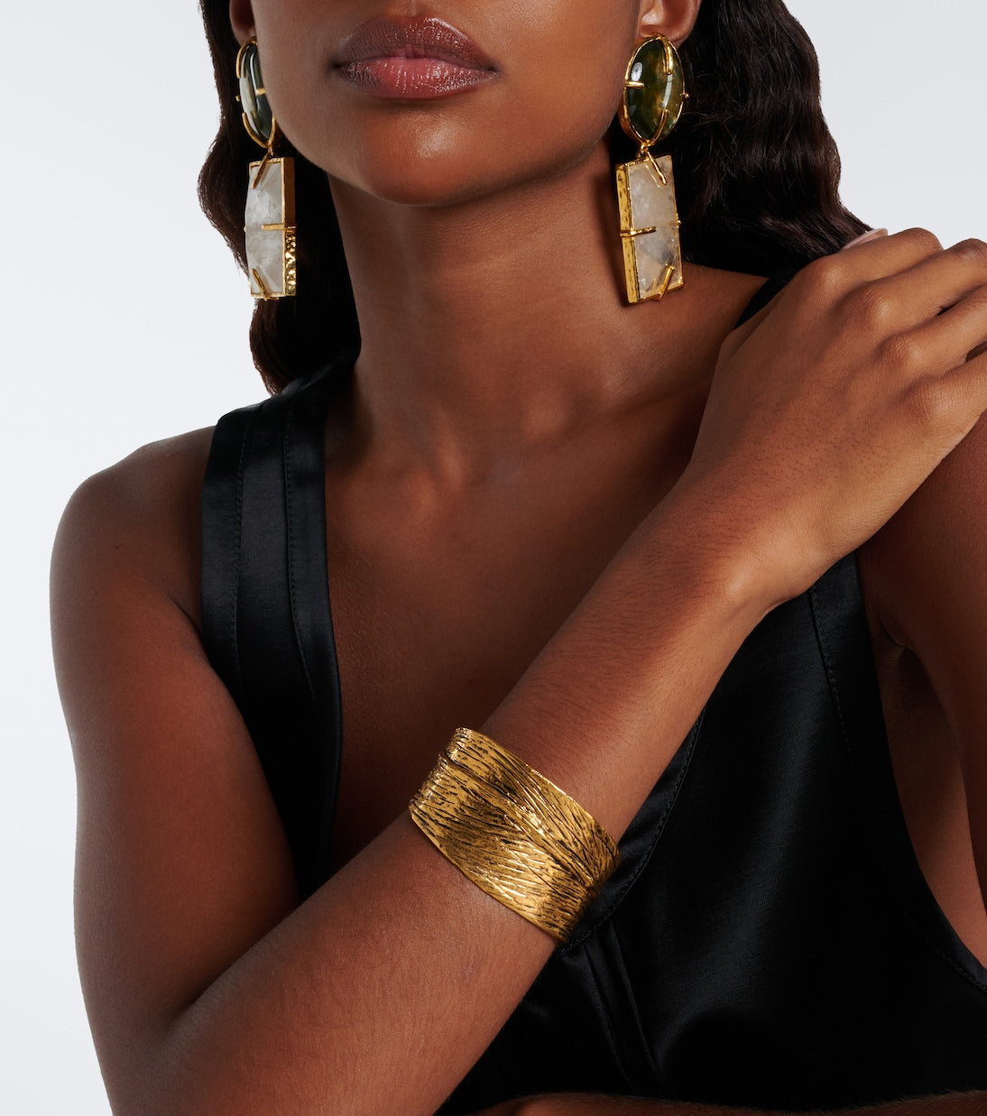 Saint Laurent - Willow Leaf cuff bracelet