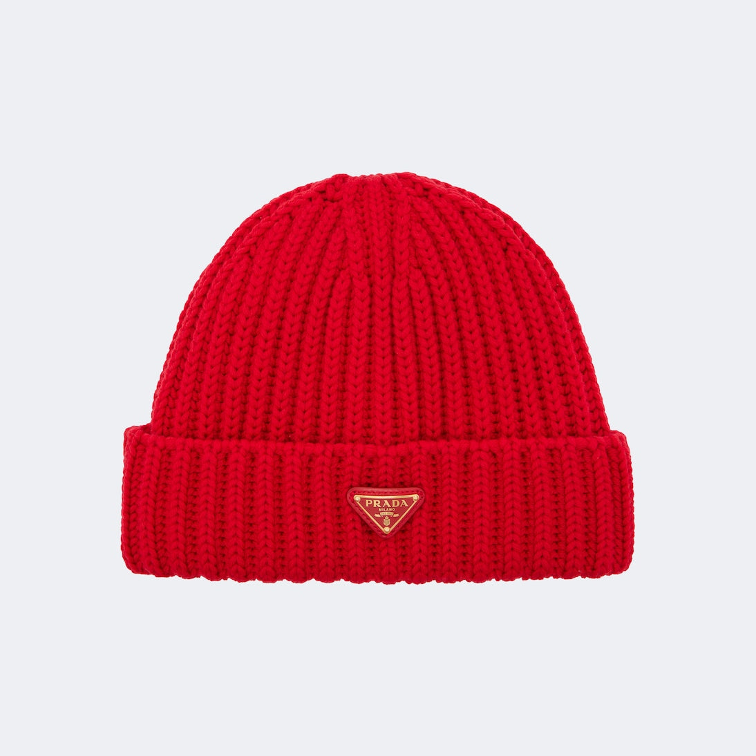 Prada - Ribbed-knit virgin wool beanie