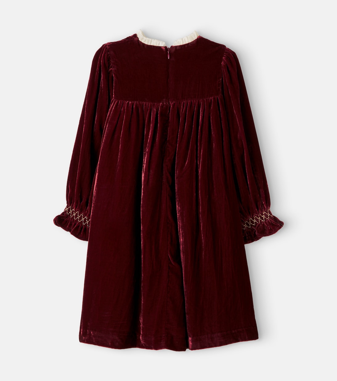 C'era Una Volta - Silvia smocked velvet dress