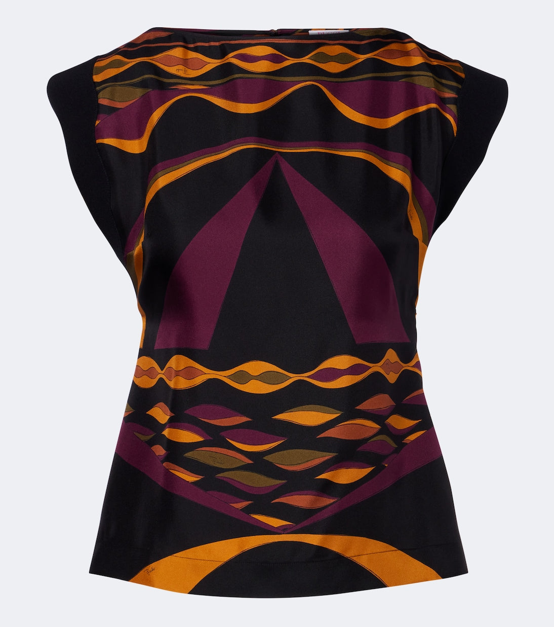 Pucci - Dune silk twill top