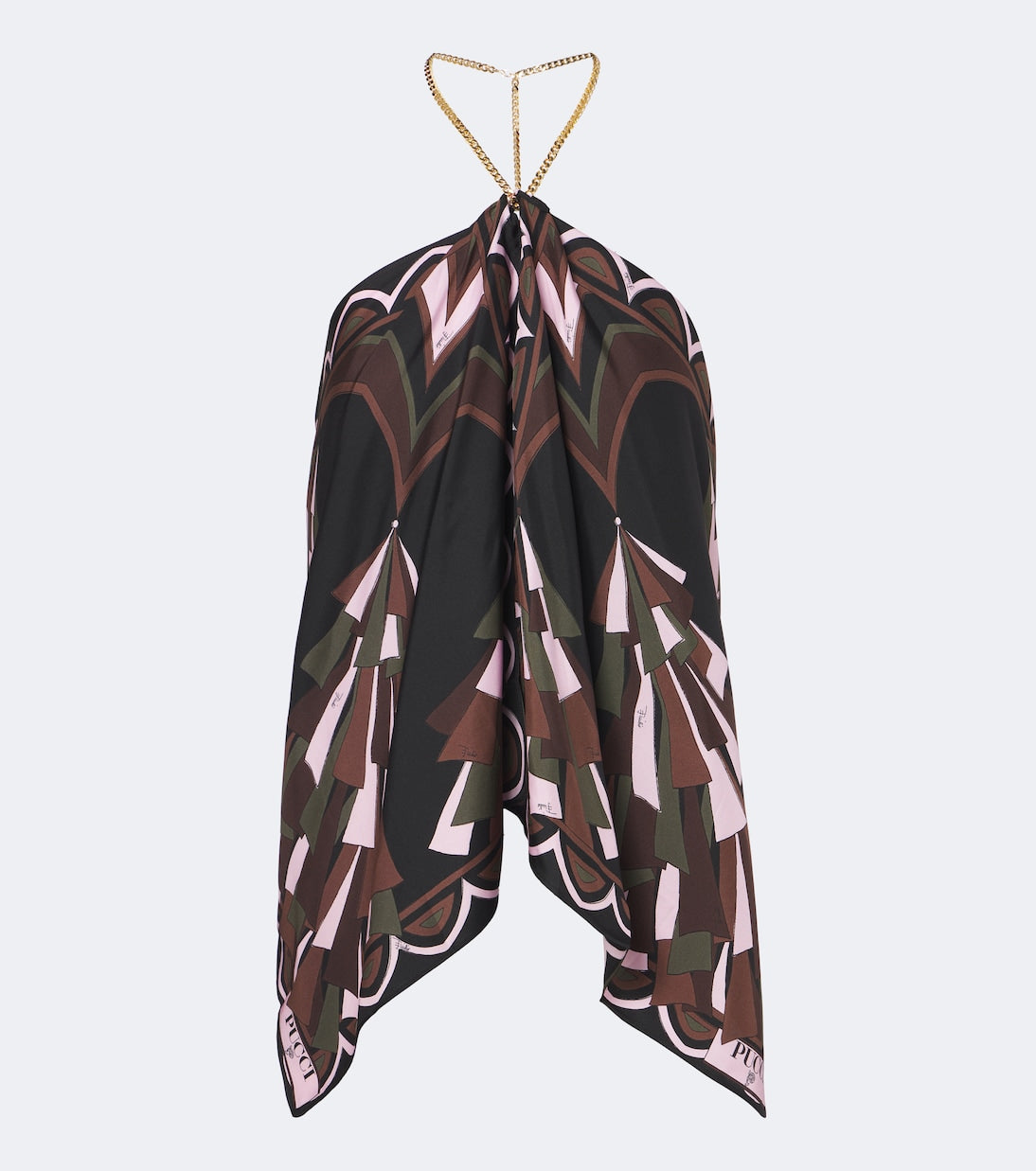Pucci - Baiadera halterneck silk twill top