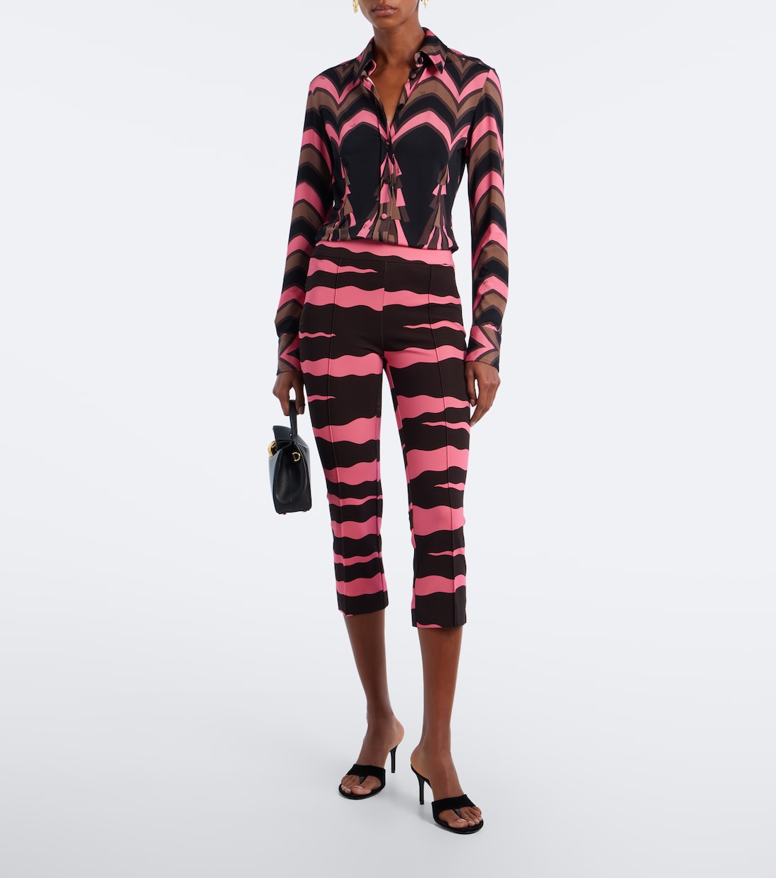Pucci - Fiamme jersey capri pants