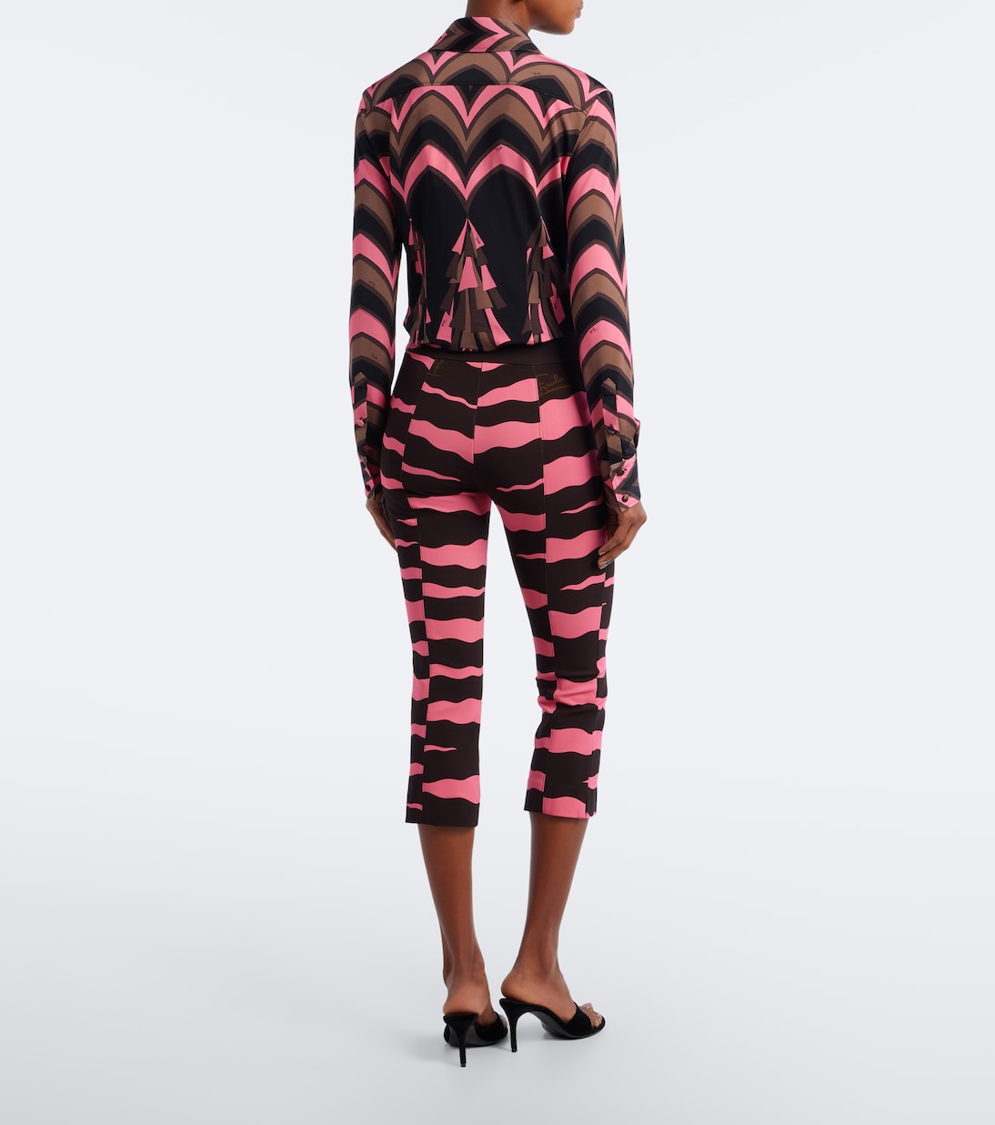 Pucci - Fiamme jersey capri pants