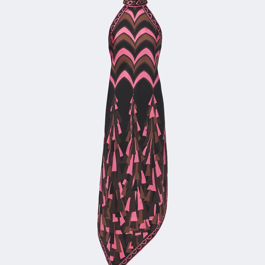 Pucci - Baiadera halterneck silk twill midi dress