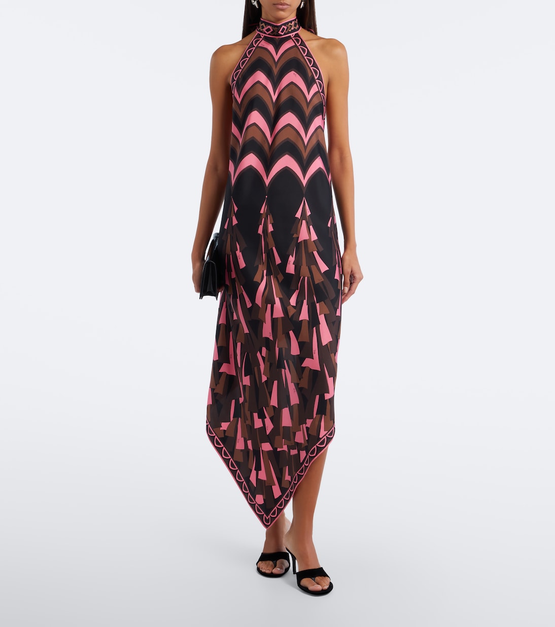 Pucci - Baiadera halterneck silk twill midi dress