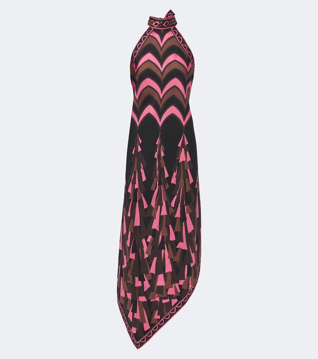 Pucci - Baiadera halterneck silk twill midi dress