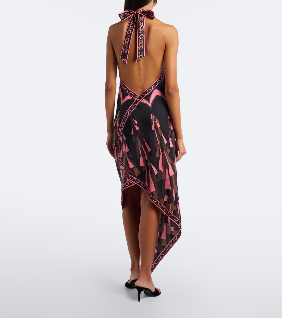 Pucci - Baiadera halterneck silk twill midi dress