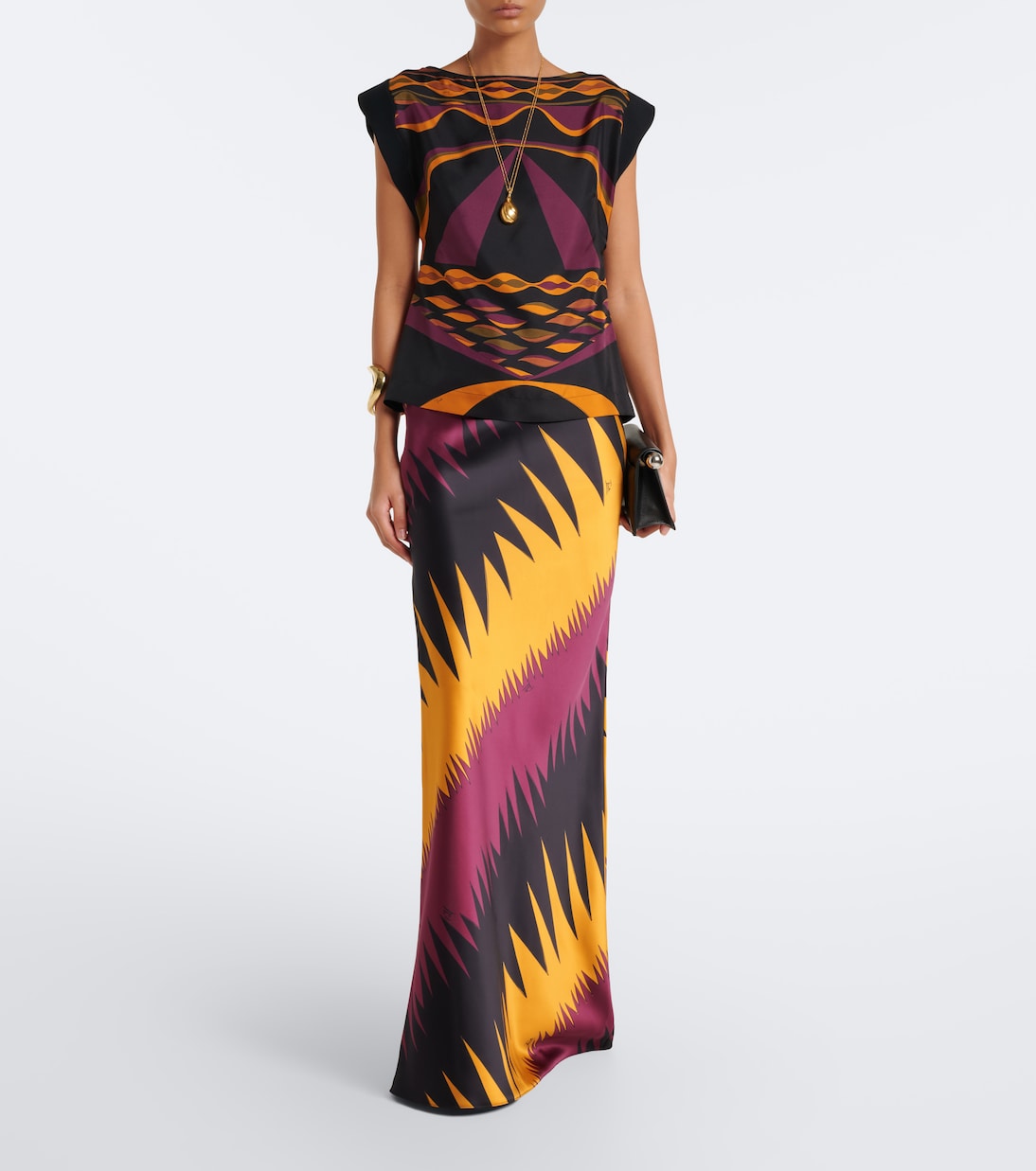 Pucci - Drago satin maxi skirt