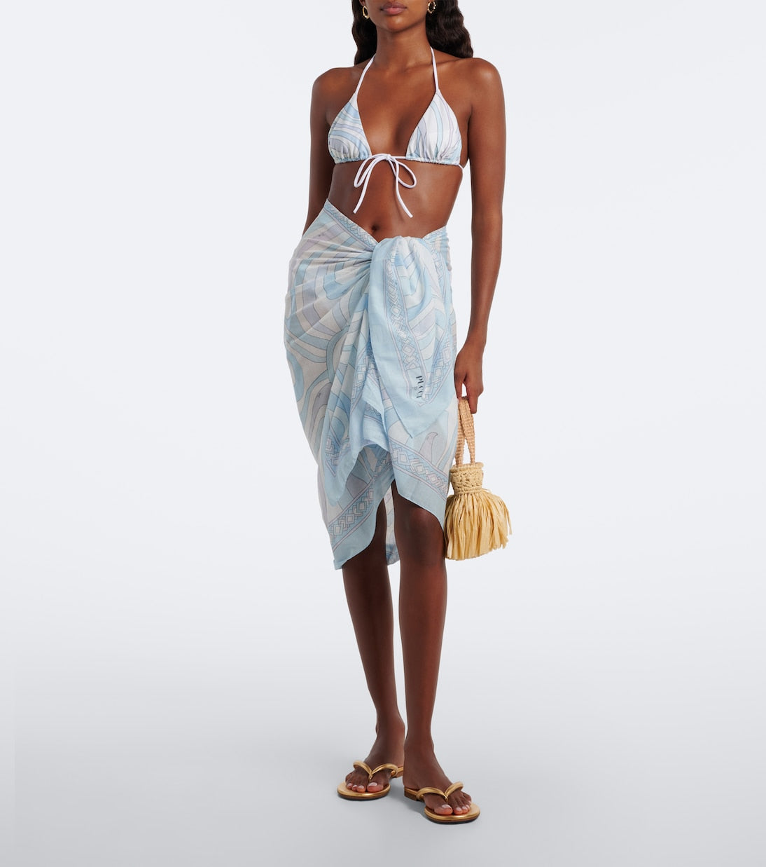 Pucci - Orchidee cotton beach cover-up