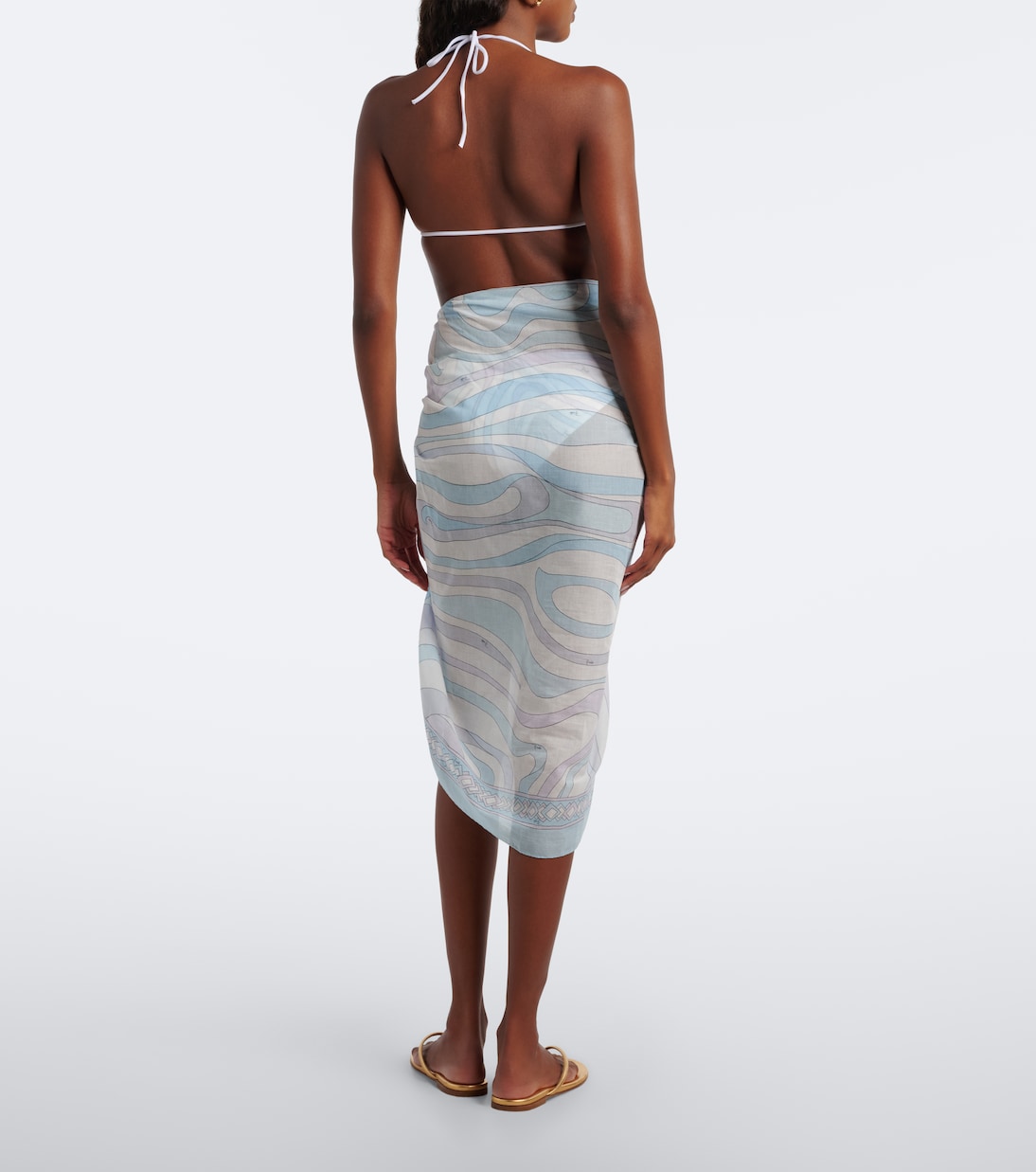 Pucci - Orchidee cotton beach cover-up