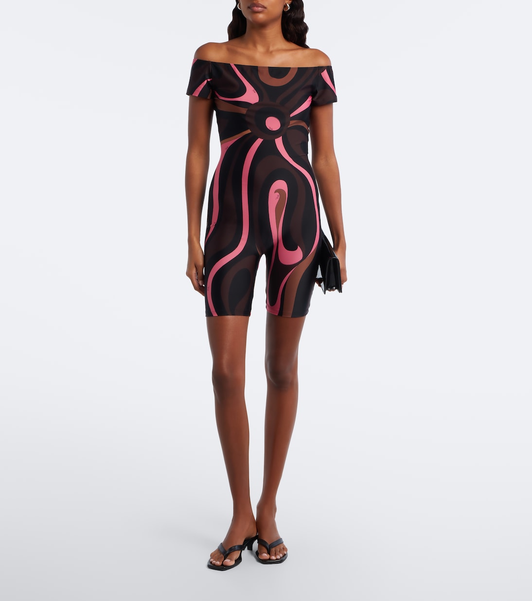 Pucci - Marmo off-shoulder jersey catsuit