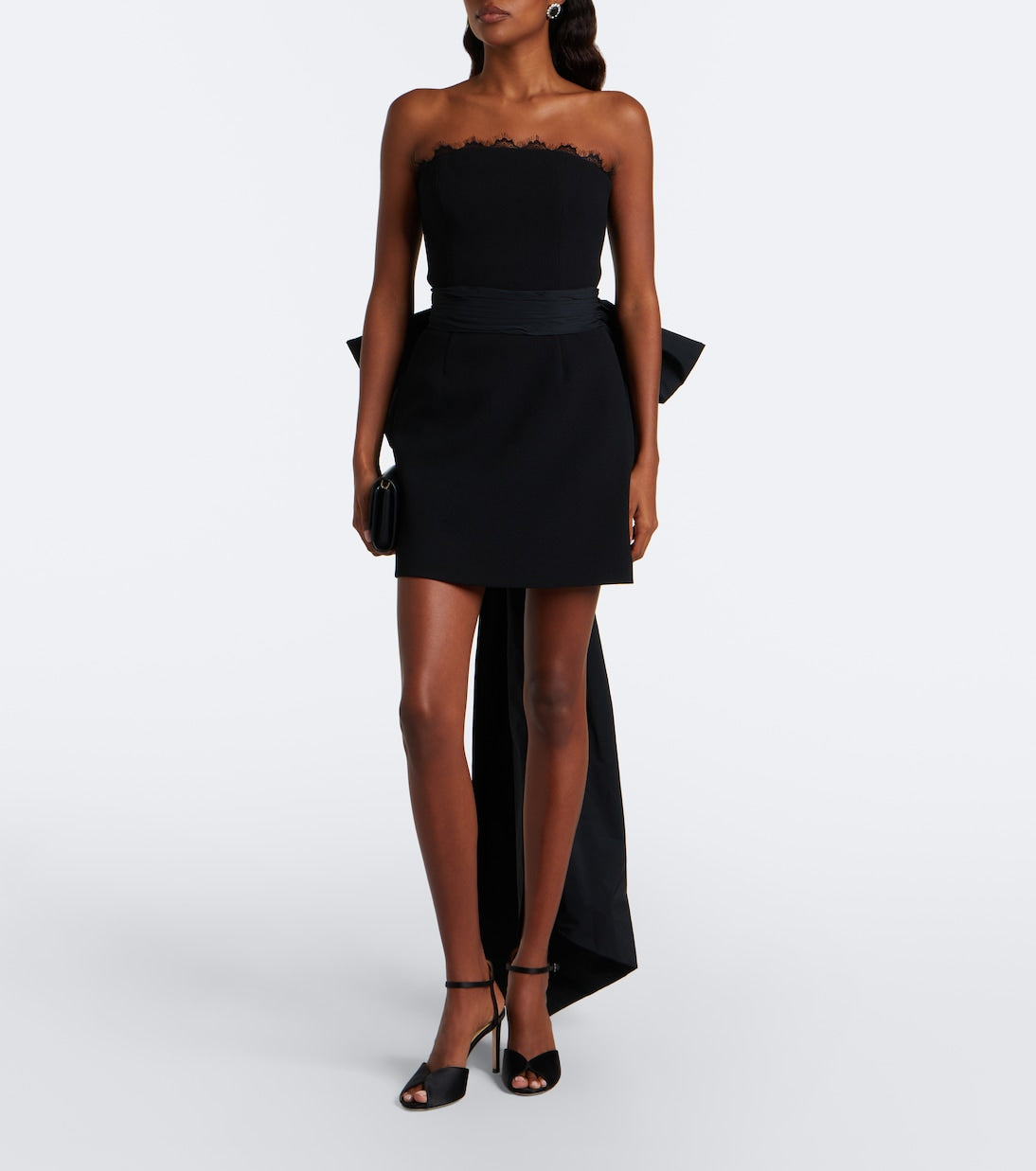 Rebecca Vallance - Aurelia bow-detail bustier dress