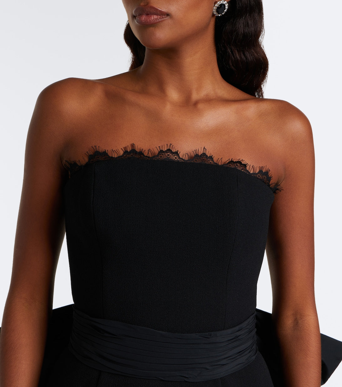 Rebecca Vallance - Aurelia bow-detail bustier dress