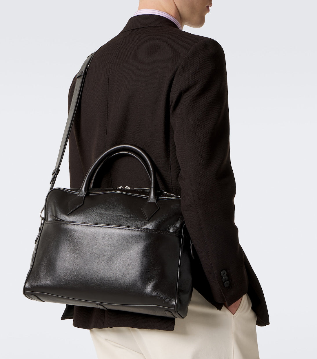 Métier - Closer Slim leather briefcase