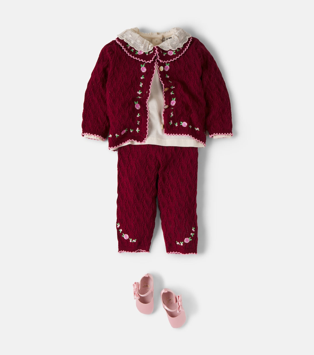 Konges Sløjd - Baby Rosier cotton, wool, and cashmere leggings