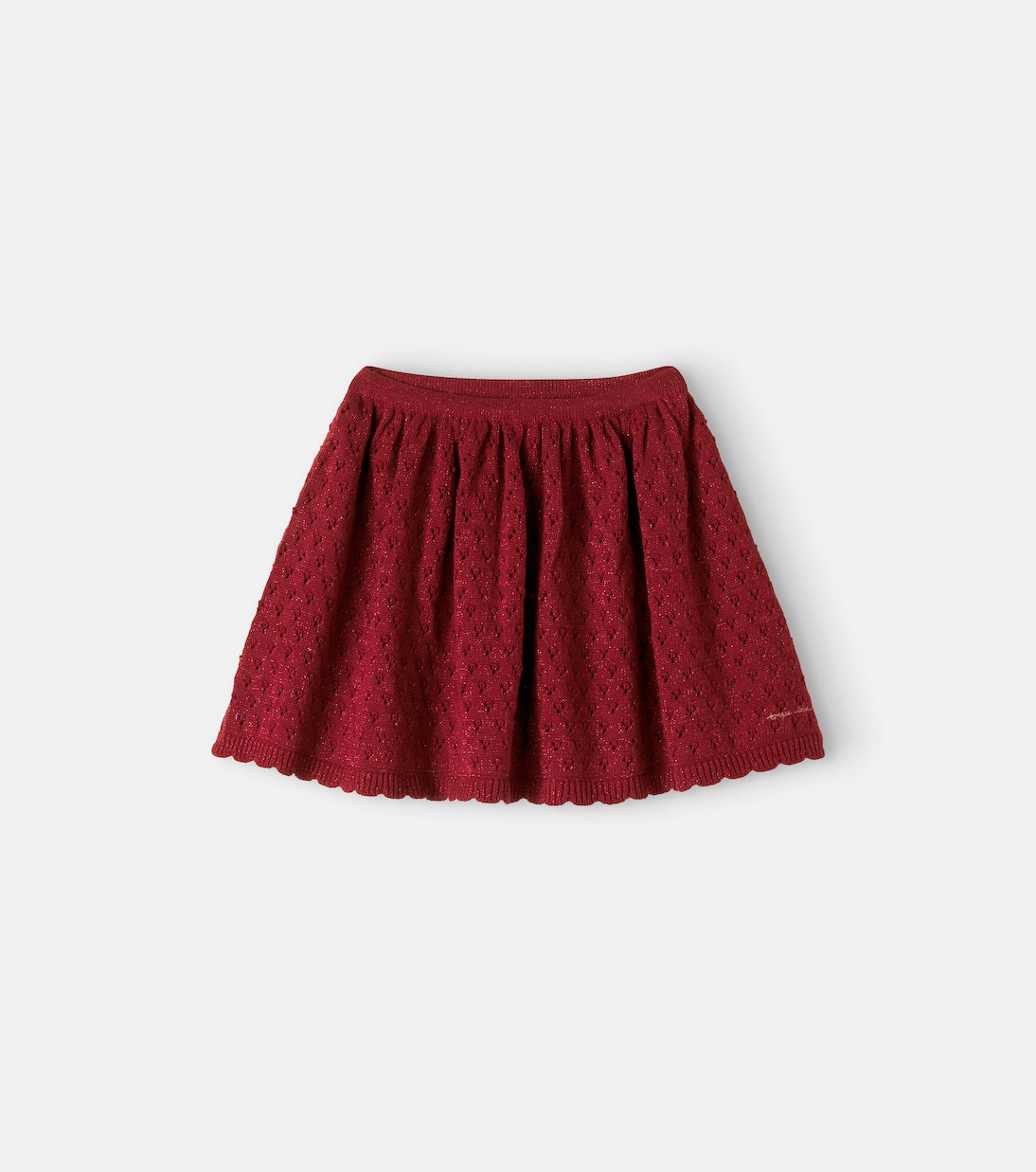 Konges Sløjd - Holiday knitted cotton-blend skirt