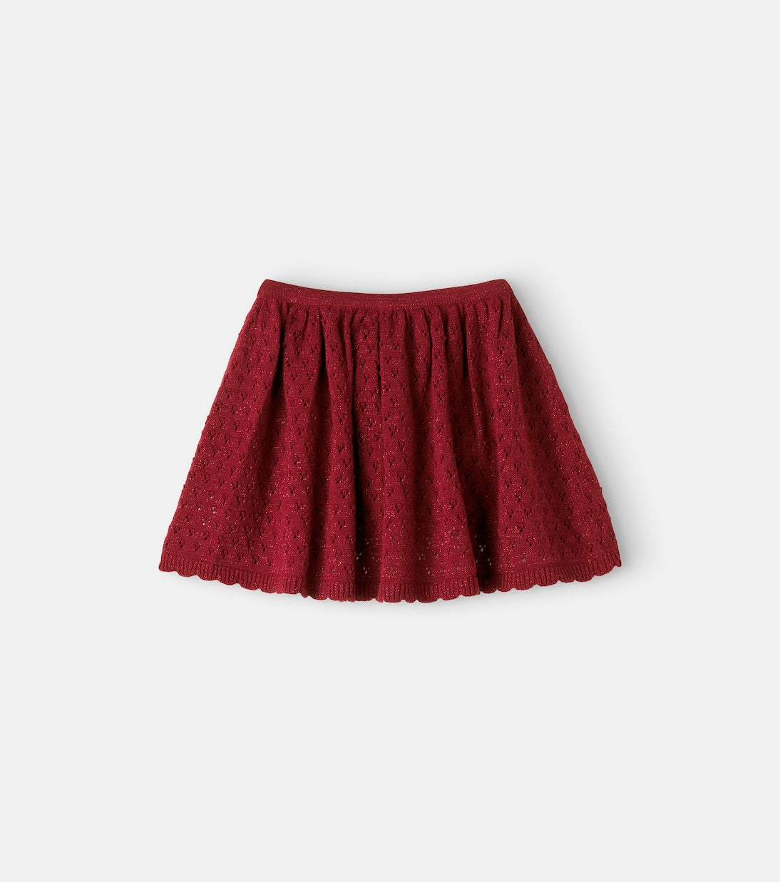 Konges Sløjd - Holiday knitted cotton-blend skirt