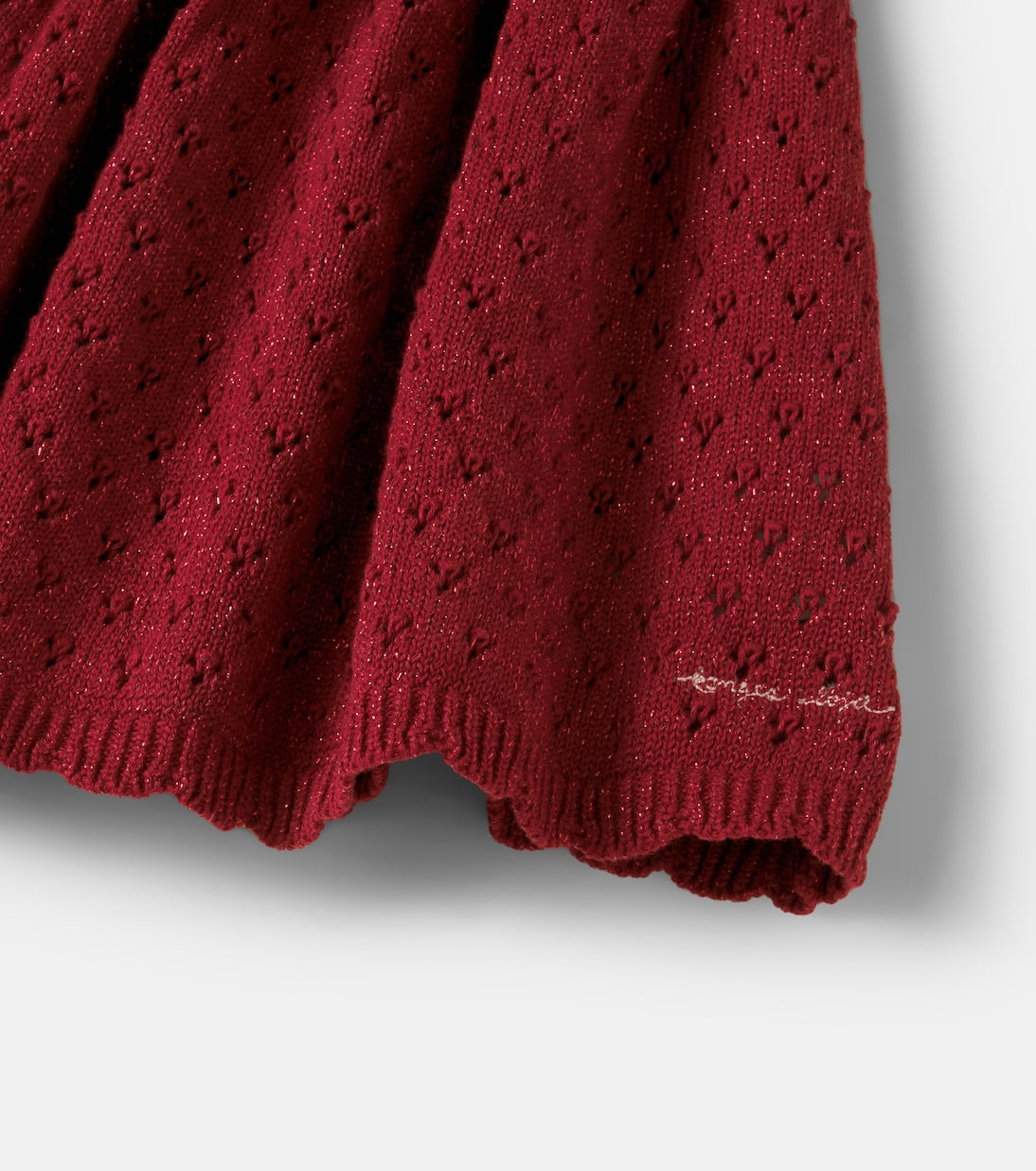 Konges Sløjd - Holiday knitted cotton-blend skirt