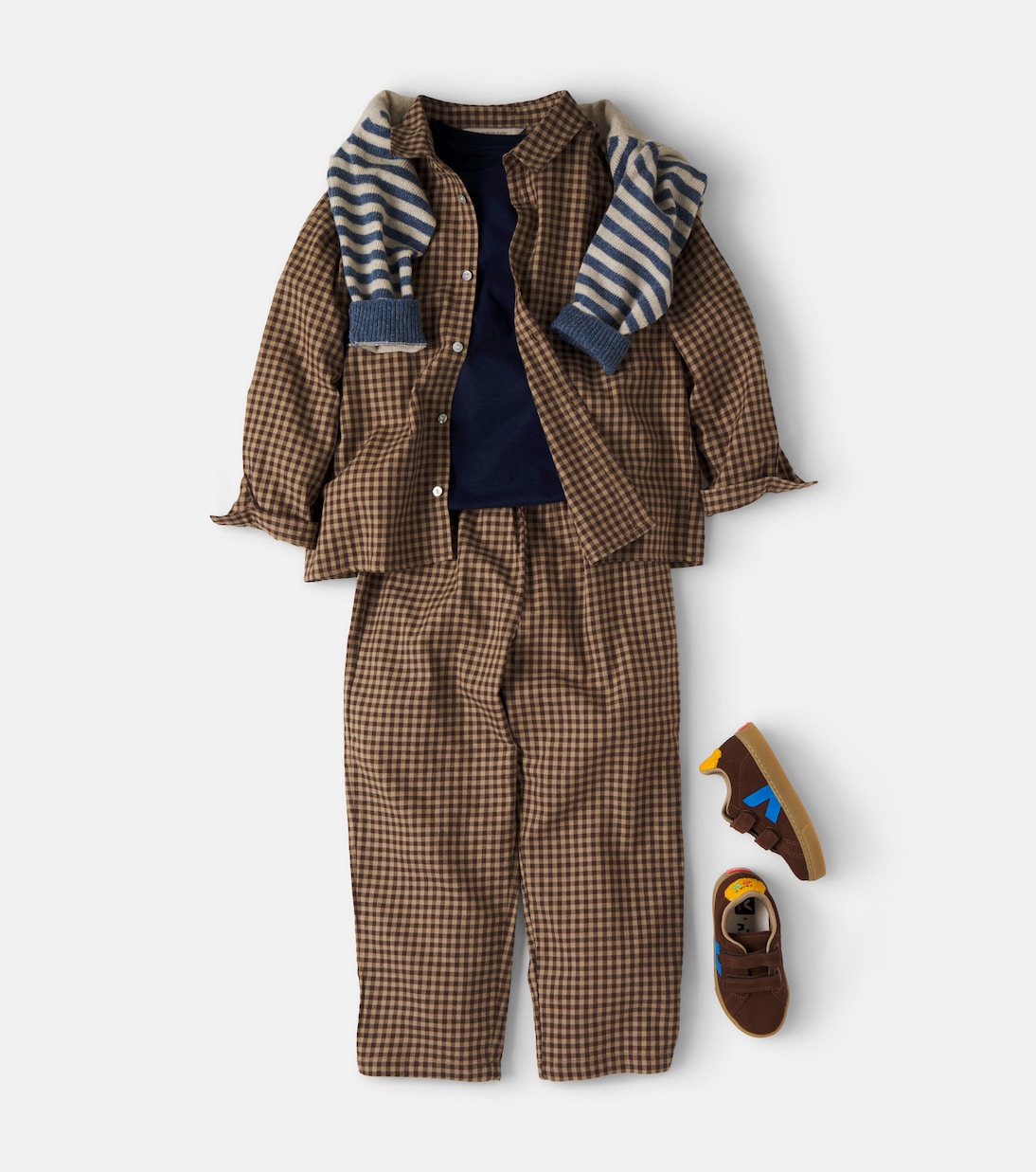 Konges Sløjd - Foret checked cotton pants