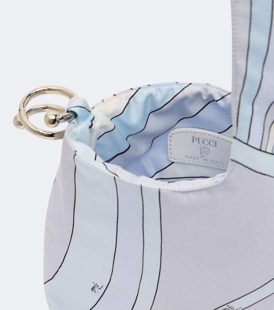 Pucci - Emilio Iride silk twill top-handle bag